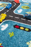Kinderteppich Verkehr – Blau