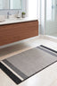 Badematte Linea – Grau – maschinell gewebt, Flor 100 % Polypropylen – Ansicht 3