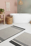 Badematten-Set Linea 2-teilig – Anthrazit – maschinell gewebt, Flor 100 % Polypropylen