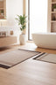 Badematten-Set Linea 2-teilig – Braun – maschinell gewebt, Flor 100 % Polypropylen