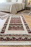 Bettumrandung Afgan 3-teilig – Creme – maschinell gewebt, Flor 100 % Polypropylen