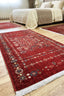 Bettumrandung Afgan 3-teilig – Rot – maschinell gewebt, Flor 100 % Polypropylen