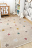 Kinderteppich Sterne – Beige