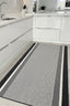 Küchenläufer Linea – Grau-Anthrazit – maschinell gewebt, Flor 100 % Polypropylen