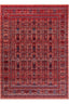 Teppich Afgan Mosaik – Rot – maschinell gewebt, Flor 100 % Polypropylen – Ansicht 6