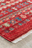 Teppich Afgan Streifen – Rot – maschinell gewebt, Flor 100 % Polypropylen – Ansicht 2