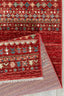 Teppich Afgan Streifen – Rot – maschinell gewebt, Flor 100 % Polypropylen – Ansicht 5