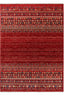 Teppich Afgan Streifen – Rot – maschinell gewebt, Flor 100 % Polypropylen – Ansicht 6