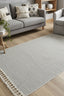 Teppich Grove – Grau – maschinell gewebt, Flor 100 % Polyester