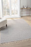 Teppich Grove – Grau-Rosé – maschinell gewebt, Flor 100 % Polyester – Ansicht 2