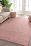 Teppich Necko – Rosa – maschinell gewebt, Flor 100 % Polyester
