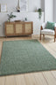 Teppich Necko – Salbeigrün – maschinell gewebt, Flor 100 % Polyester