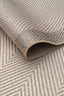 Teppich Rahmen Fischgrat – Beige – Ansicht 2