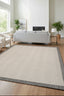 Teppich Rahmen Fischgrat – Creme