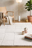 Teppich Softy Quadrat – Creme – maschinell gewebt, Flor 100 % Polyester