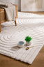 Teppich Softy Welle – Creme – maschinell gewebt, Flor 100 % Polyester